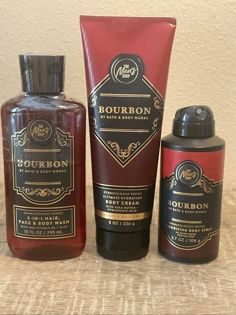 Bath and Body Works Men’s BOURBON 3 Piece Set